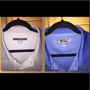 Men’s XXL Greg Norman Striped Golf Polo Shirts Set